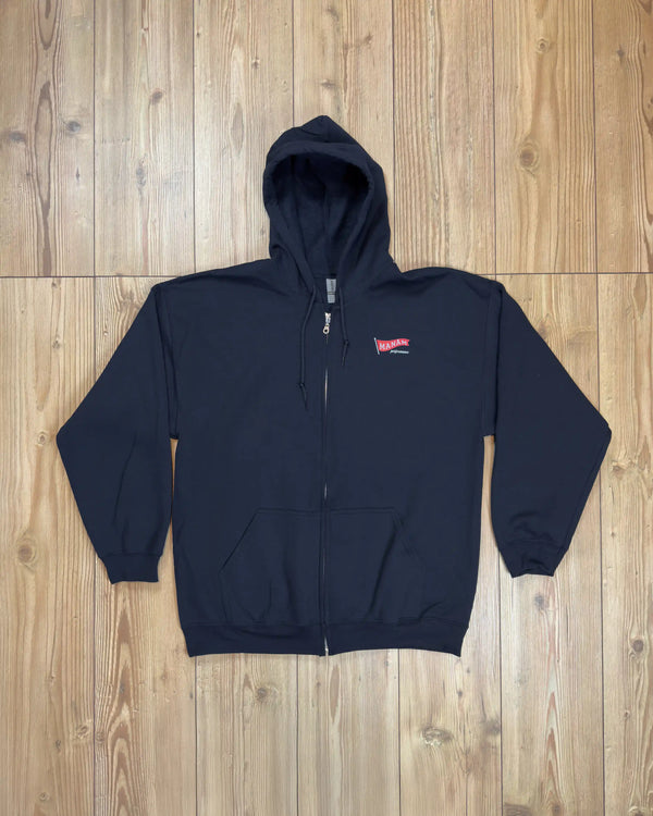 Pennant Zip Hoodie - Navy