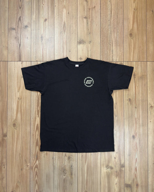 Performance Dept. Cotton T-Shirt - Black