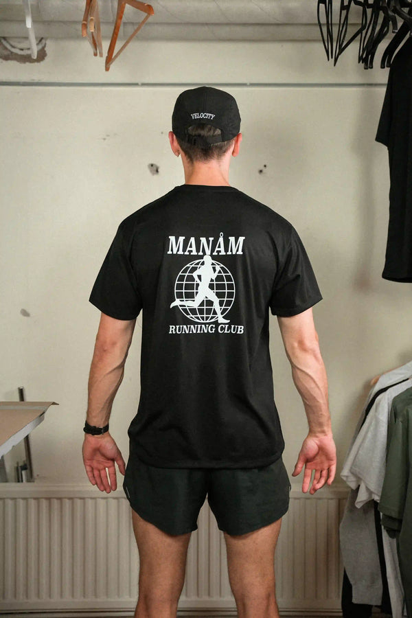 Globe Running Club Sport T-Shirt - Black