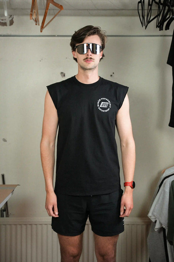 Performance Dept. Cutoff Tee - Black