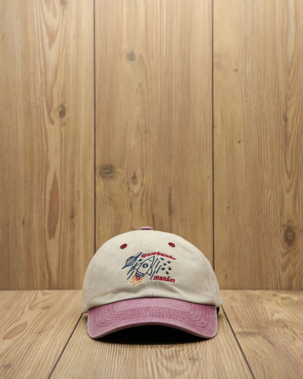Space Traveler Dad Cap - Washed Red